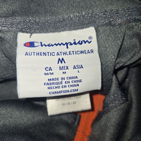 Champion 1/4 Zip OSU Oklahoma State Cowboys Gray Pullover Size Medium M - Picture 8 of 11